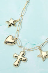 Star Crossed Charm Necklace